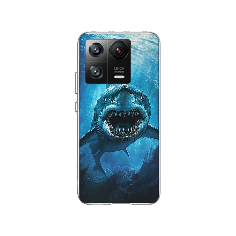 The Mouth of the Deep Sea Evil Shark Phone Case For Xiaomi Poco F7 Ultra X7 X6 M8 M7 M6 M4 M3 Pro X4 Mi 15 15T 14 14T 12T 12S 10
