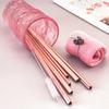 Stainless Steel Straw Creative Romantic Pink Heart Straw For Drinking Juice Milk Parties Supplies