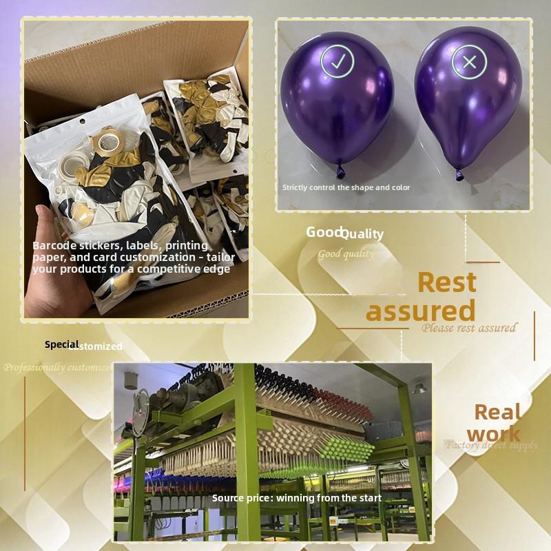 30 Stück Pailletten-Metall-Latex-Ballon-Set Dekoration Anordnung für Geburtstagsfeier