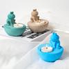 Cartoon Frog Candlestick Silicone Molds Animal Candle Holder Ornaments Casting Mould DIY Concrete Resin Mould Home Desktop Decor