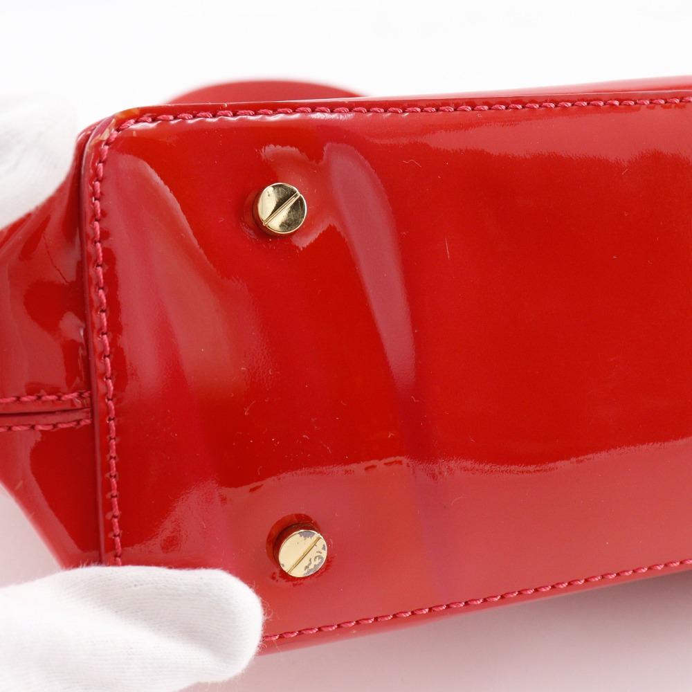 Tory Burch Logo-Tasche mit Lochmuster Rotes Emaille Damen Gebraucht