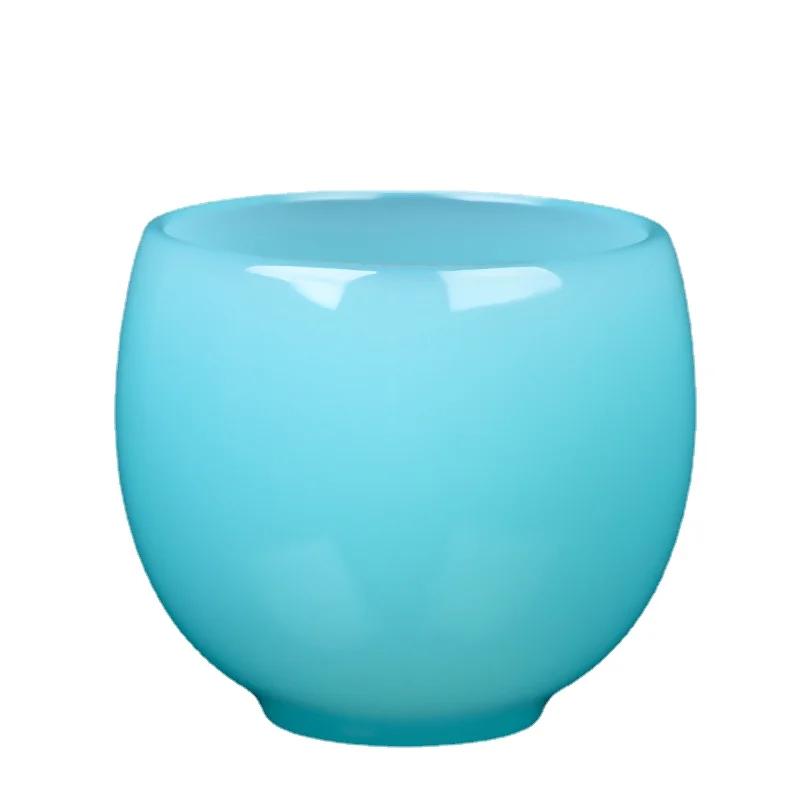 Tianqing Jade Porcelain Master Cup Single Teacup Large Glass Personal Ruyi Cup Chinese Kungfu Tea Set Tea Set Accessories Ruyi Cup