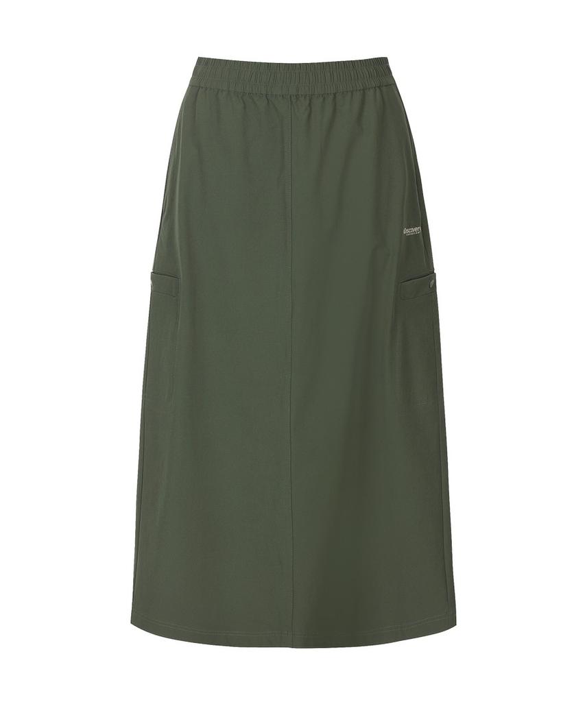 DISCOVERY EXPEDITION Women'S Stretch Woven Training Cargo Skirt (D/Khaki)