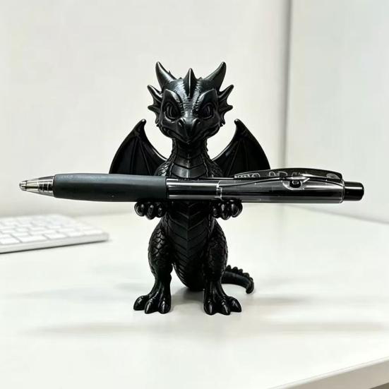 3D Printed Dragon Shaped Pen Holder, Creative Dragon Claw Desk Organizer for Pens Lipstick Jewelry, Small Desktop Storage Decor