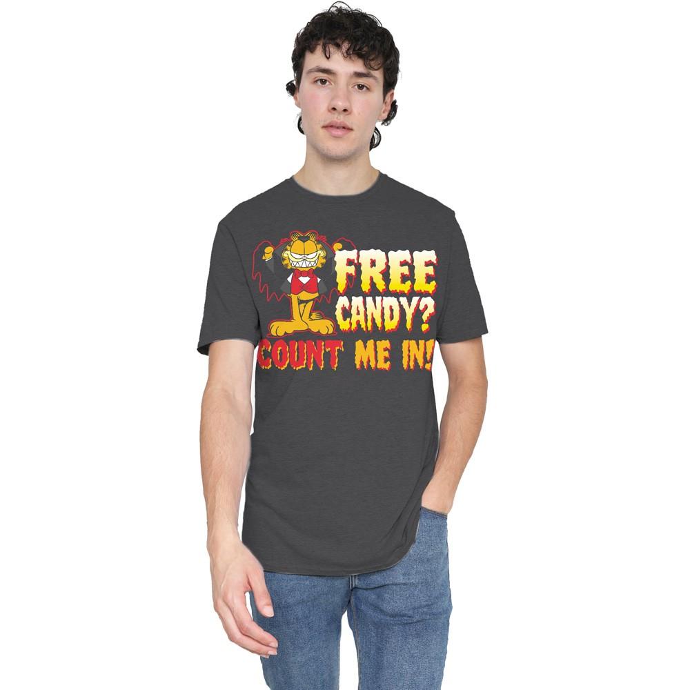 Garfield Count Me In T-Shirt S-3XL Charcoal XXXL
