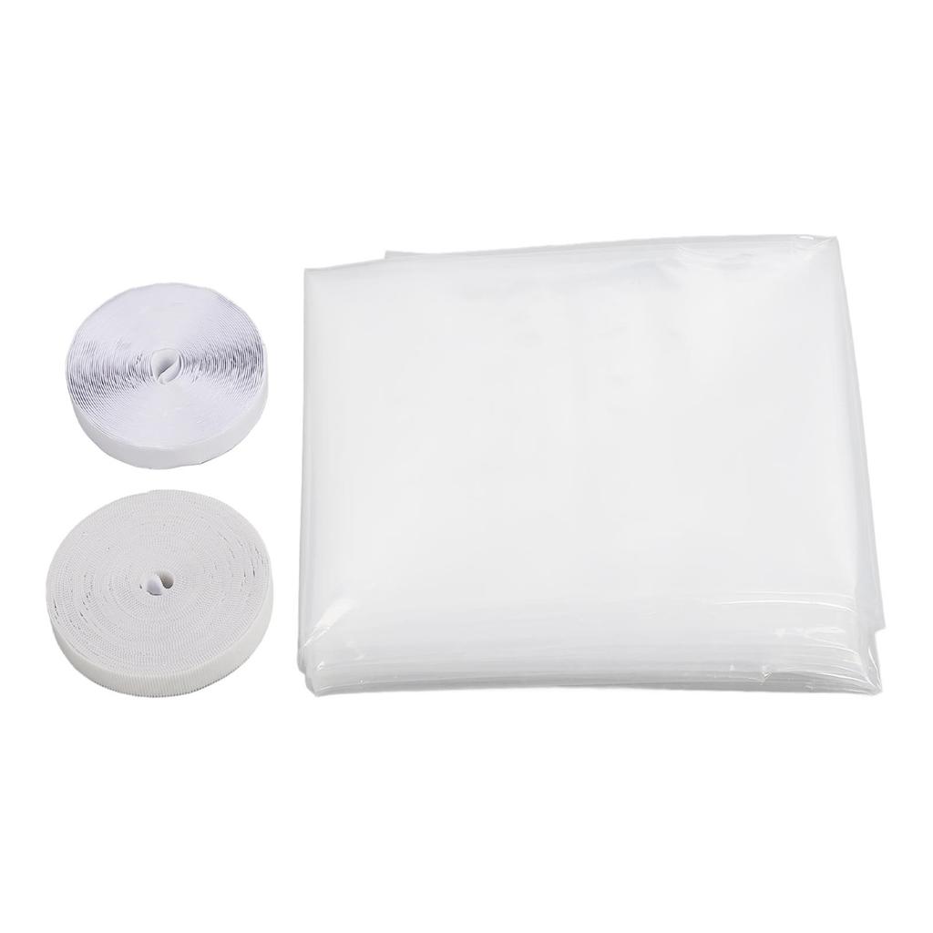 Window Insulation Film Kit for Cold Heat Thicker Reusable Adhesive Cuttable Clear Window Insulating Film 188 X 200cm