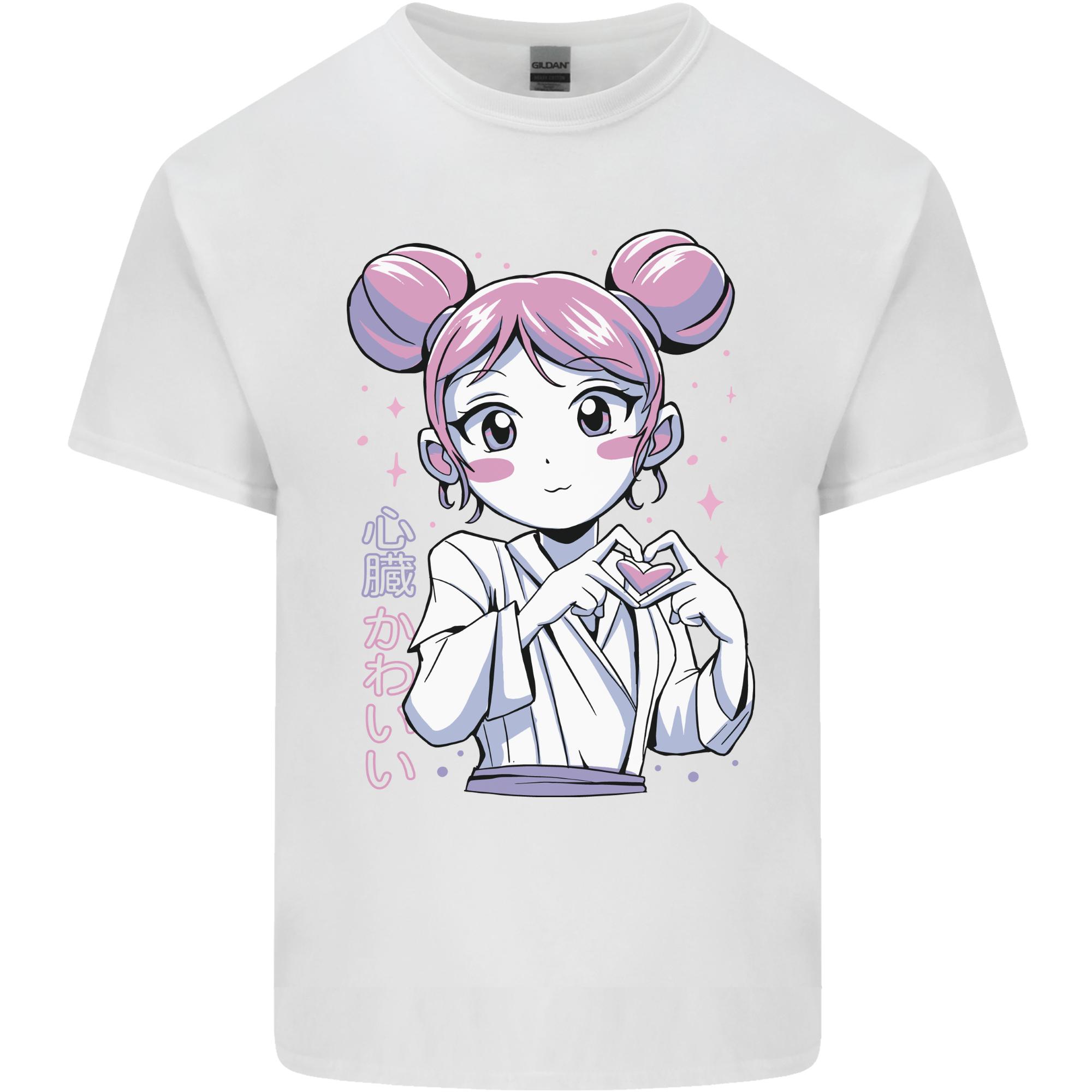 Anime Love Heart Girl Unisexs Light Cotton TShirt S