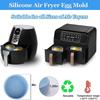 Steame Egg Bowl Air Fryer Egg Poacher Cup Mini Cake Bake Tray For Home Oven Microwave Liquidfood Cooking Silicone Container