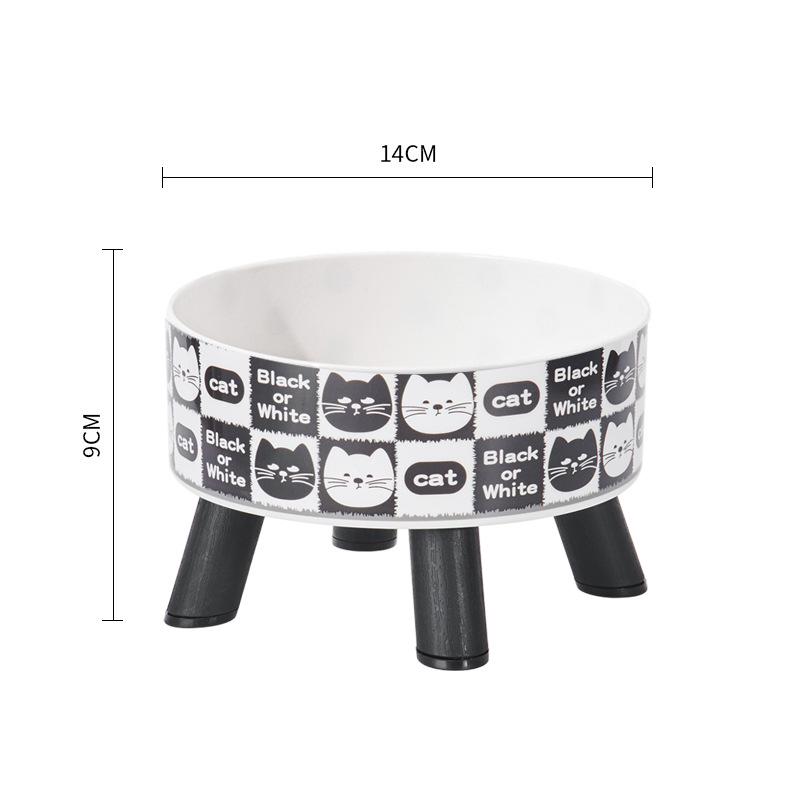 Non-Slip Stainless Steel Pet Bowl - High-Footed Design for Cat & Dog Neck Protection