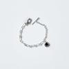 STUDIO LEIGH CLIP CHAIN BRACELET-BLACK