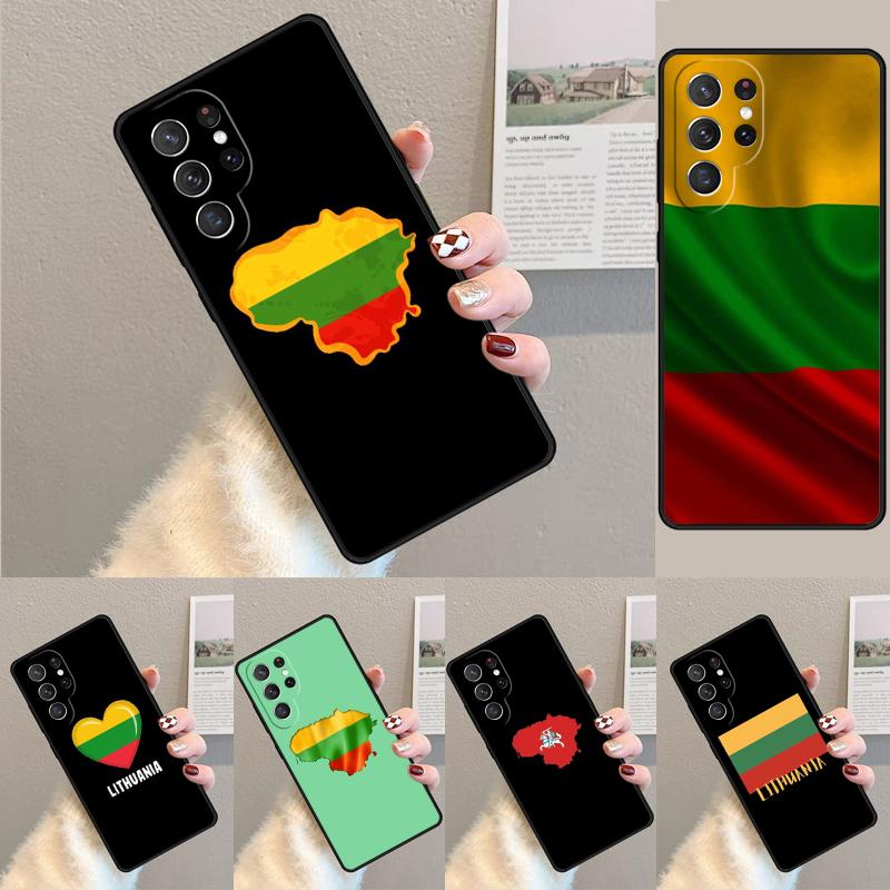 Lithuania Flag Silicone Phone Case For Samsung Galaxy note 10 pro S26 S25 S24 S23 S22 S21 Plus S25Ultra Capa Cover