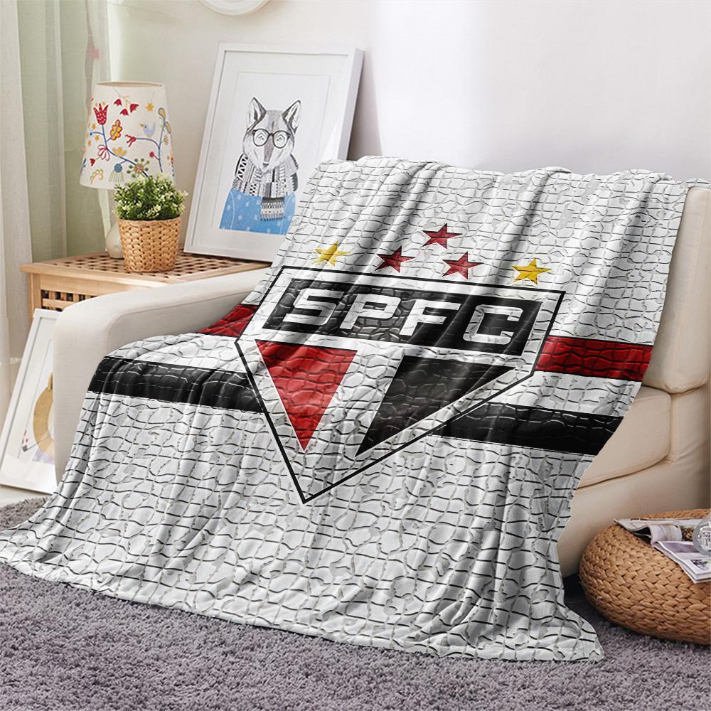 Sao Paulo FC3 Flannel Blanket, High Quality Comfortable for All Seasons, Home Decor, Warmth and Comfort