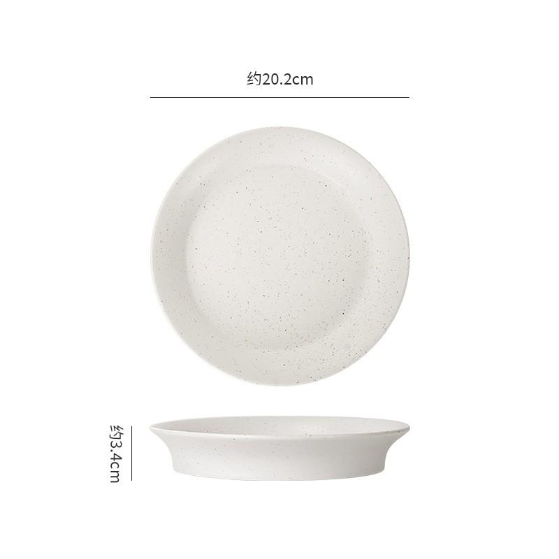 Minimalist Nordic Ceramic Dinnerware Set - Salad Bowl Soup Plate Steak Dish Small Side Coffee Cup Dishwasher Safe