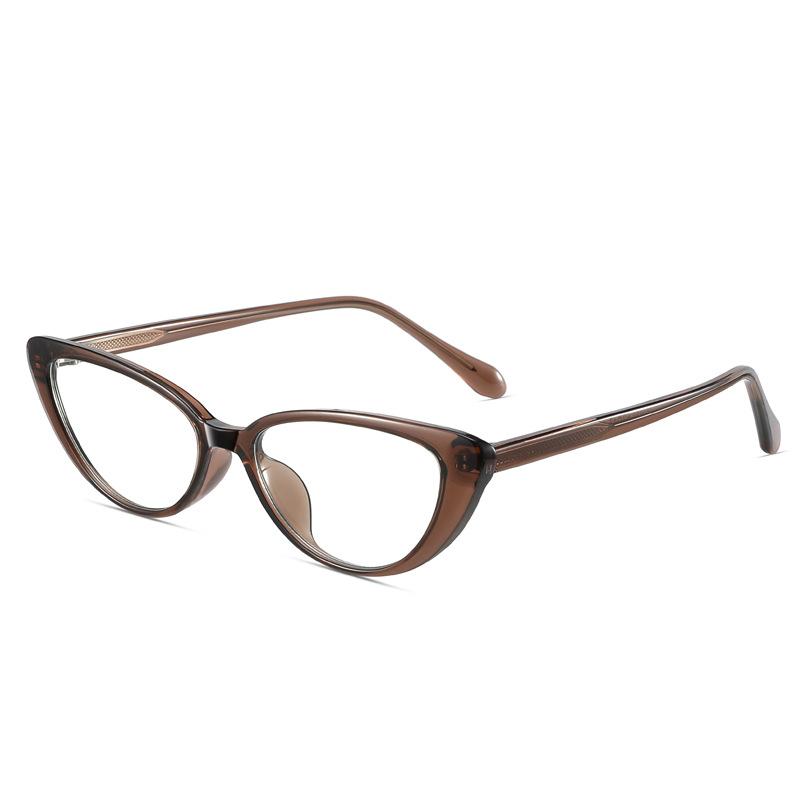 European and American small frame cat eye polarized sunglasses men's pin glasses legs UV protection sunglasses personalized versatile glasses