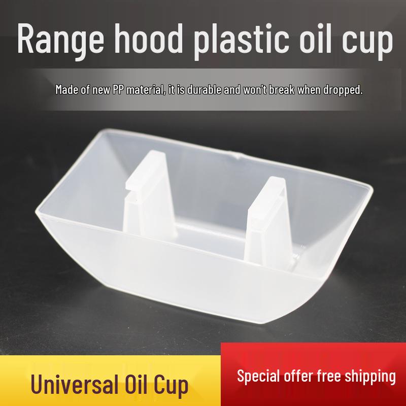 

European Style Range Hood Oil Cup: Square Collection Box and Funnel Accessory for Smoke Extractor.