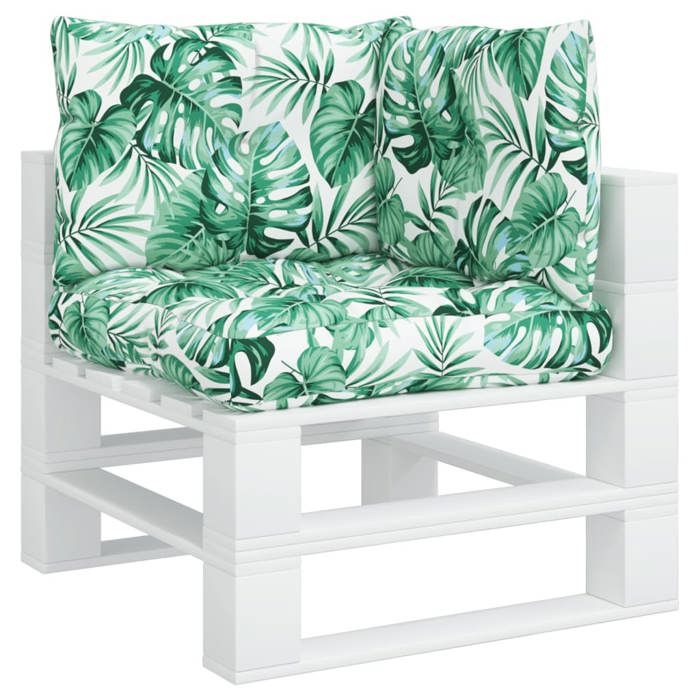 VidaXL Lot de 3 Coussins de Palette, Coussins d’Assise avec Dossier, Coussins de Canapé, Décoration de Salon Extérieur, 360868