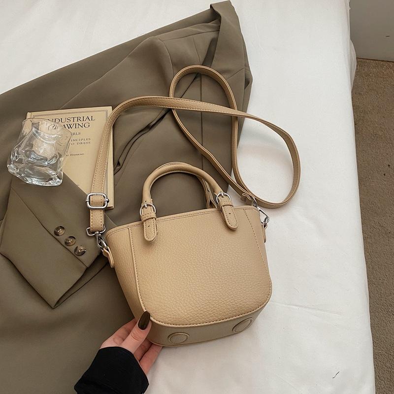 Premium Sense Simple Portable Small Bag Women's 2025 New Versatile Shoulder Bucket Bag Messenger Bag