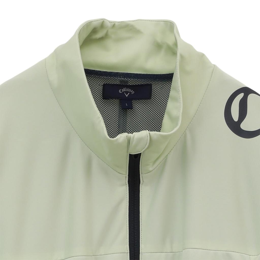 Callaway Golf Men's Water-Repellent Full-Zip Blouson Star Stretch Windproof Outerwear C23215100 Light Green Size LL