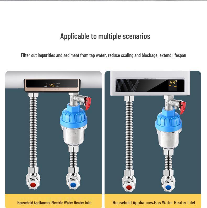 Household Water Filter for Faucets, Showers, and Washing Machines