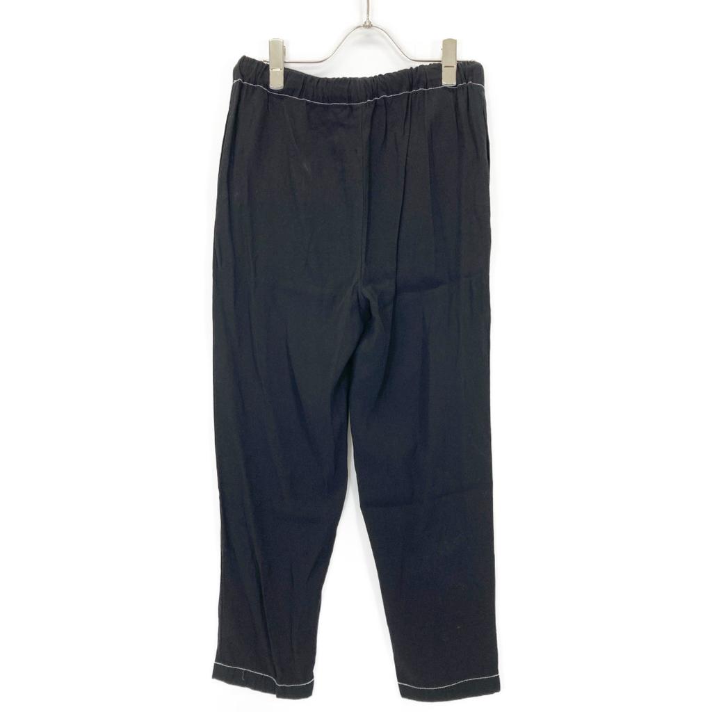 MARNI 20Stainless Steel Black Rayon Easy Pants Bottoms 42 blackUsed