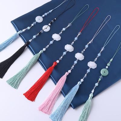 Keychain Waist Pendant Hanfu Tassel Pendant Imitation  Hanging Imitation  Lotus  Pendant
