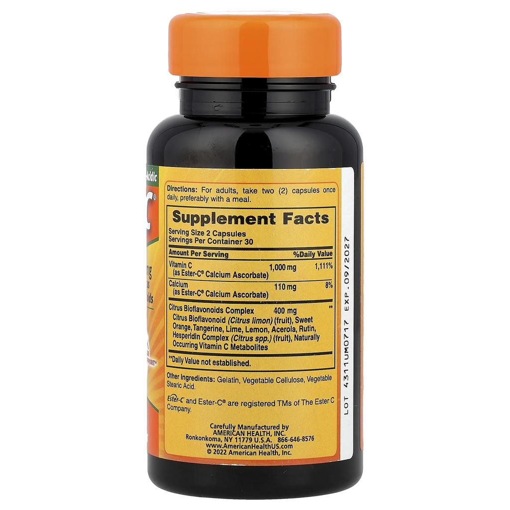Ester-C® with Citrus Bioflavonoids, 60 Capsules