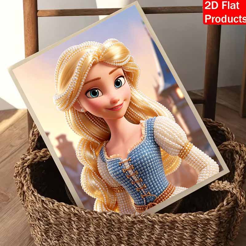 Disney Pearl Painting Handmade Princess Rapunzel Pearl Kit Home Decoration Painting