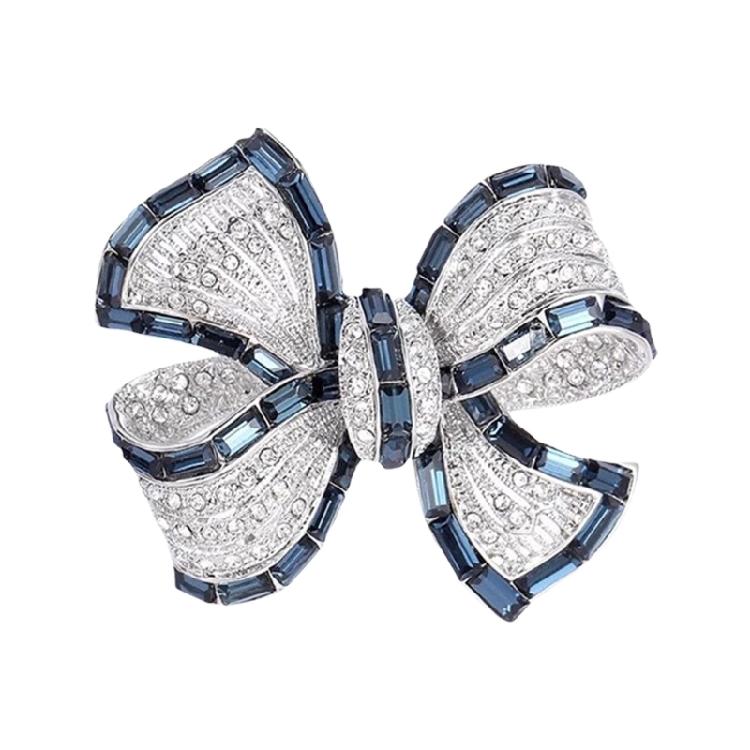 Bowknot Brooches Fashion Statement Brooch Evening Party Brooch Unique Bowknot Clothing Jewelry Present for Women Girl