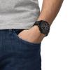 Tissot Lederarmband Schwarzes Zifferblatt Herren Modeuhr T116.617.36.052.04