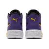 Puma Triple Mid Splatter Prism Violet Spectra Yellow Men Sneakers Purple 377570-01