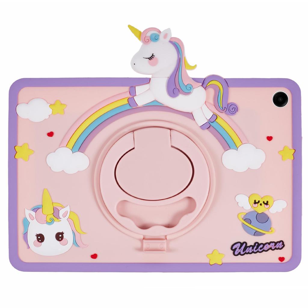 Für Samsung Galaxy Tab A9+ Silikonhülle Ständer Niedliches Pferd Tablet-Hülle