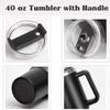 40oz Becher Vakuumisoliert Thermoskanne Kundenspezifischer Reisebecher Edelstahl Wasserflasche Kaffeetassen mit Henkel Outdoor Trinkgeschirr