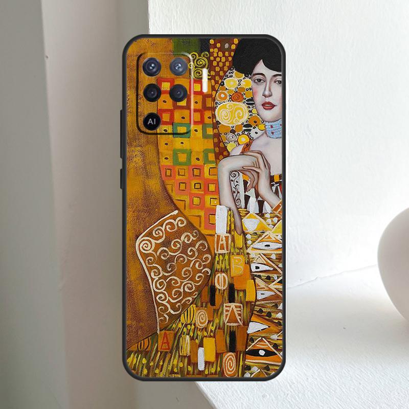 Kiss by Gustav Klimt For OPPO A74 A54 A94 A17 A57 A15 A16 A76 A96 A18 A38 A58 A78 A98 A40 A60 A80 A5 A6 Pro Case