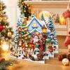 Weihnachts 3D Aufklappkarten Weihnachtsbaum Weihnachtsmann Schneemann Thema Kreatives Urlaubsgeschenk Partygeschenke Dekorationen Heim Schreibtisch Ornamente
