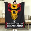 Abarth Print Flaneldecke, Hohe Qualität, Bequem für alle Jahreszeiten, Heimdekoration, Wärme und Komfort, Perfekt für Weihnachtsgeschenke