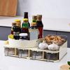 Large Capacity Countertop Seasoning Box Rotatable Condiment Box Practical Sugar Salt Jar  Kitchen