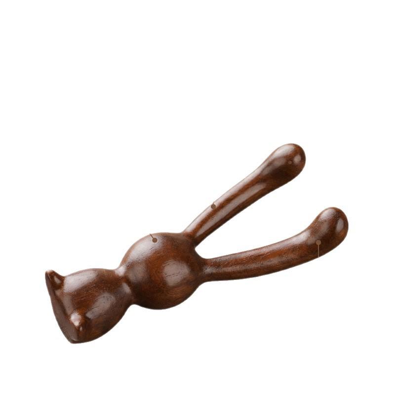 Non-Pear Wood Meridian Massage Brush: Full Body Meridian Dredging, Fat Burning, Abdomen Scraping with Pure Brass.