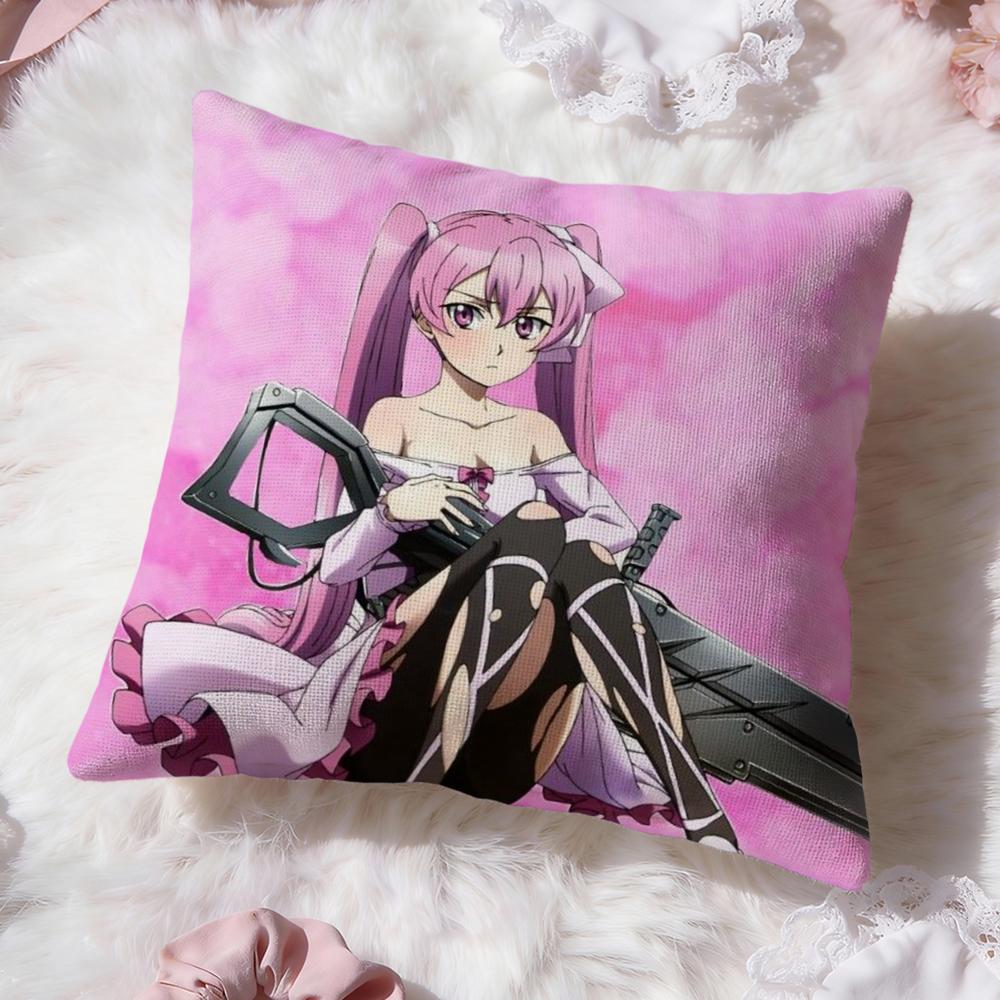 Akame Ga Kill anime Cushion Cover Premium Comfort Reversible Pillow Cove -Two in One Design for Any Room & Car Interior