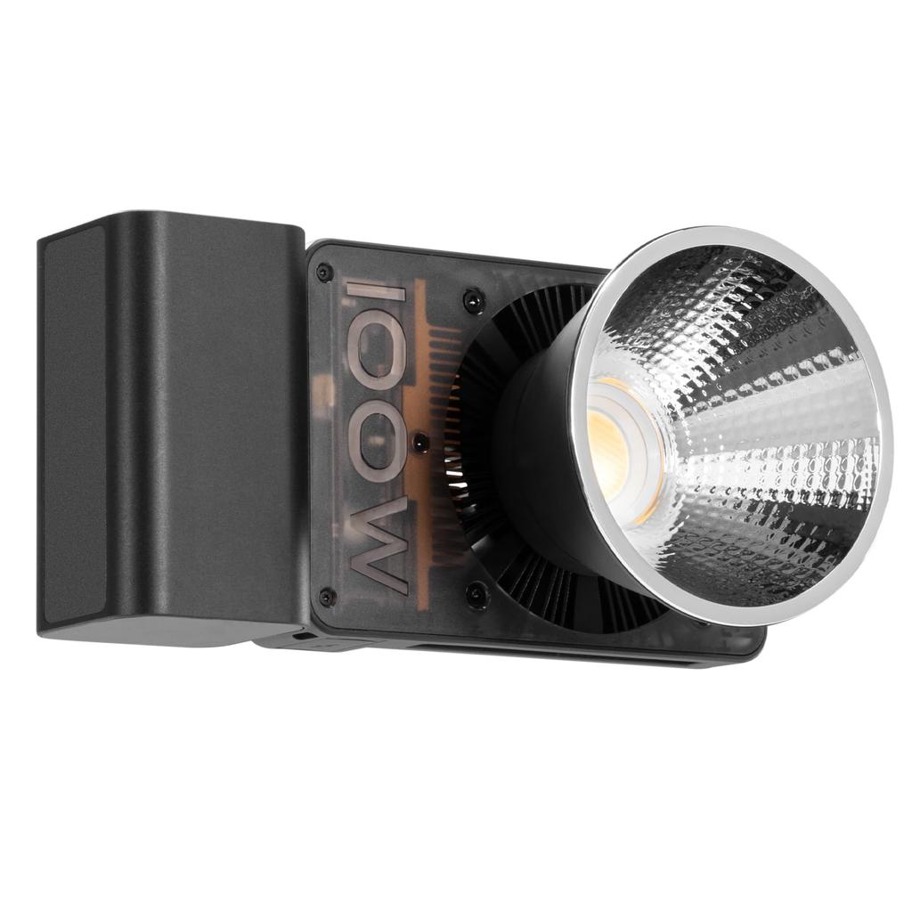 Zhiyun CINEPEER CX100 COB LED 100W Max for Video Production and Live Streaming Light, 2700-6200K, Output, Rechargeable, Built-in, Lightweight, 710g,