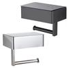 Toilet Paper Holder with Shelf Bathroom Wall-mounted Paper Roll Holder Stainless Flushable Wet Wipes Dispenser 7.91*5.04*5.31in