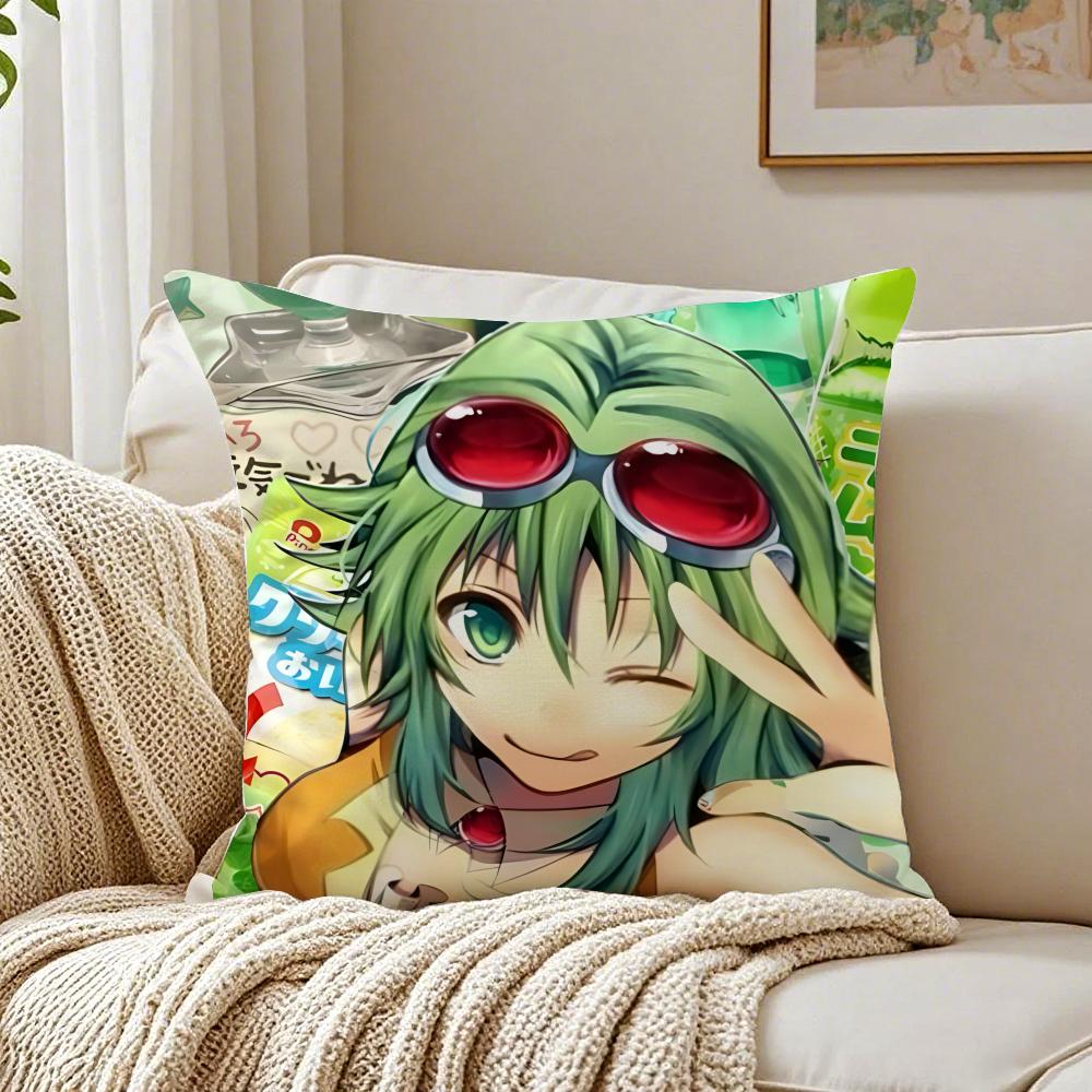 G-Gumi Megpoid Cushion Cover Pillowcase Anti-Dustmite Living Room Sofa Decor Cushion Room