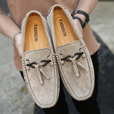 Zapatos de Moda para Hombre Piel de Ante Verano Casual Zapatos Clásicos Mocasines para Hombre Elegantes Slip On Planos para Hombre Mocasines Zapatos de Conducir para Hombre