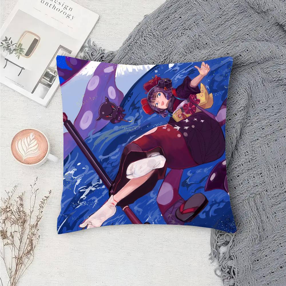 Katsuhita Hokusai Animated Game Fate Grand Order Pillow Case Fashion Square Pillowcase Bedroom Sofa Room Ins Decoration Leisure