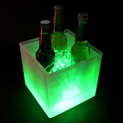 3.5L Double Layers Ice Bucket Rechargable Decor