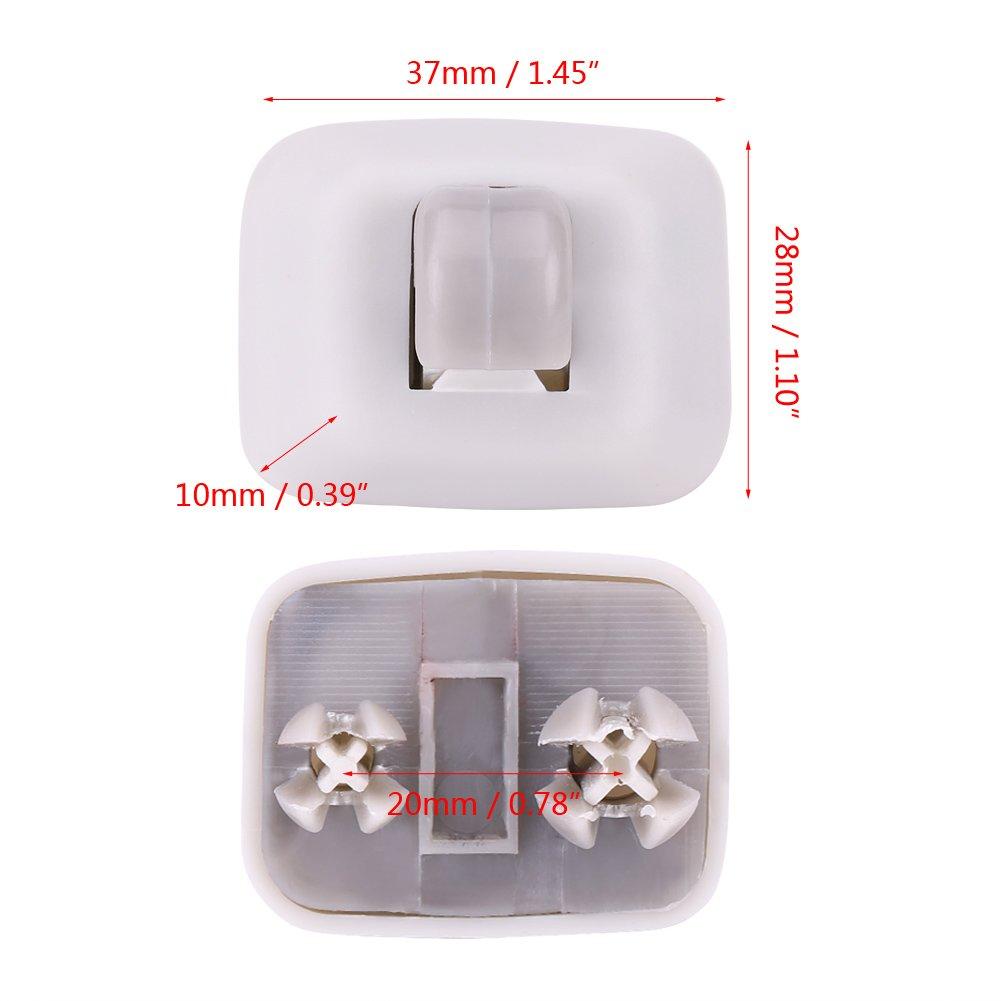 EBTOOLS Car Front Sun Visor Clip 8E0857562A Sun Visor Buckle Plastic Interior Sun Visor