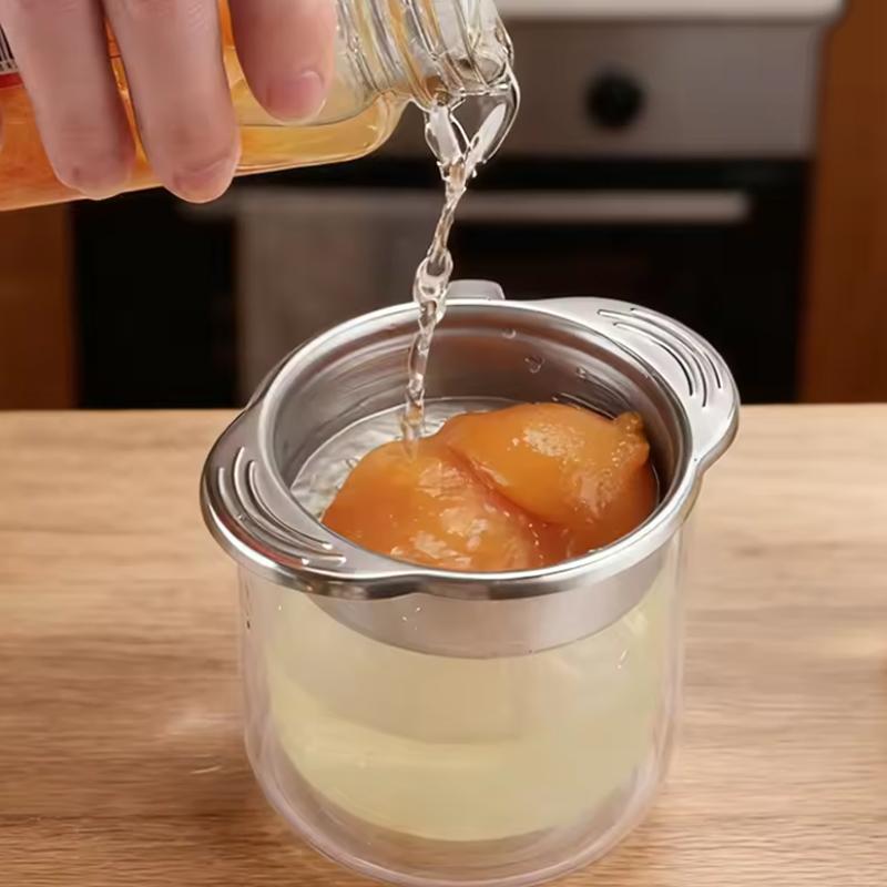 Stainless Steel Tuna Can Strainer Food Press Canning Colander Filter For Canned Vegetables - Kitchen Essential 1/2/3/4/5 PCS