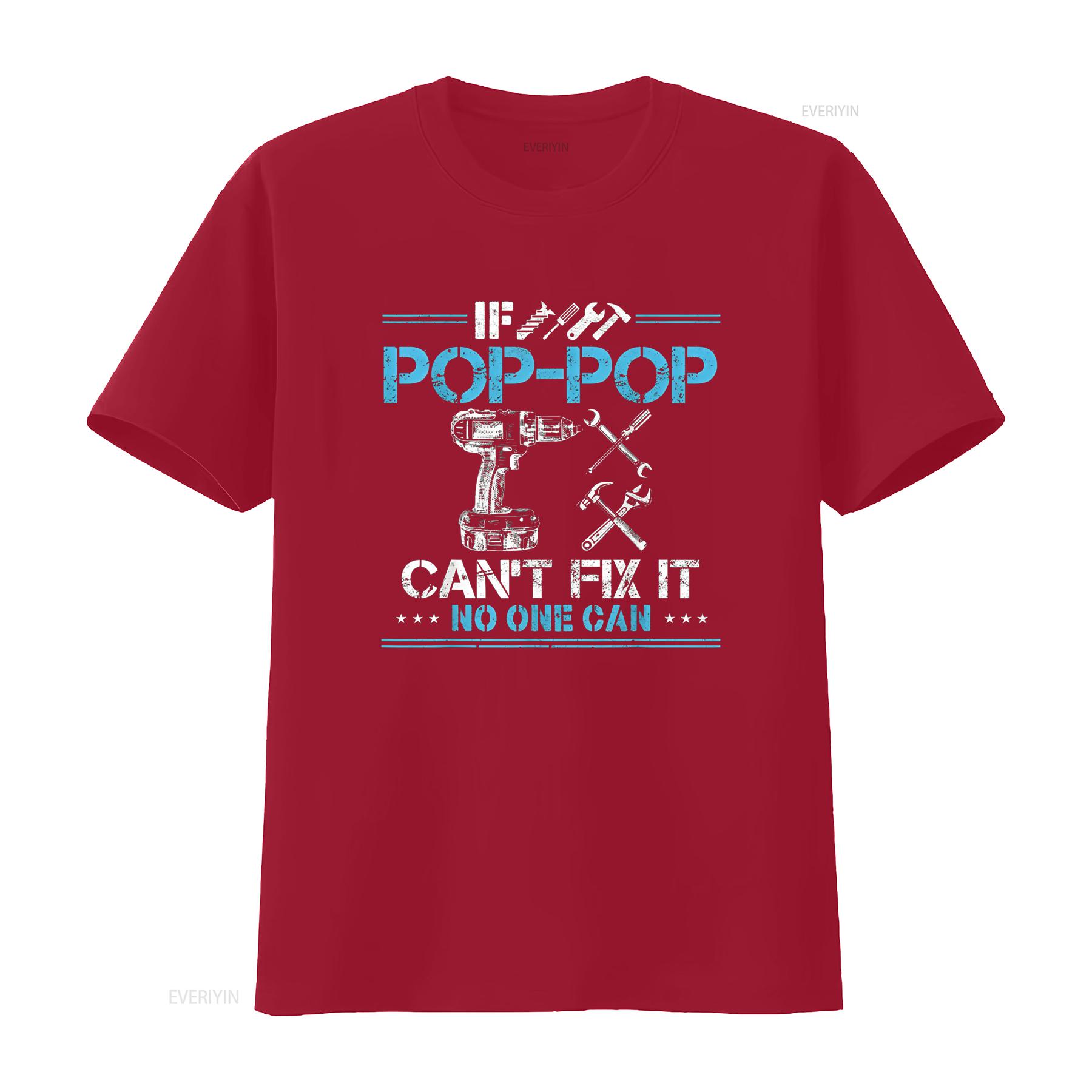 

If Pop Can t Fix It No One s for Fathers Day Dad Shirt vintage Washed graphic streetwear designer clothes Unisex Soft S