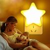 Us Plug Led Stars Night Lights Night Lamp Light Home Decoration Bedroom Bedside Baby Room Sleeping Wall Lamp Corridor Lighting