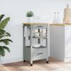 Vidaxl Kitchen Trolley, Monza, 48X40X90 Cm, Solid Pine Wood