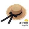 New bow lace straw hat women's summer seaside beach vacation sun hat large brim sun protection hat